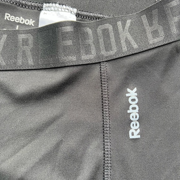 Women’s black workout tights - Reebok - Picture 4 of 5